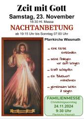 NACHTANBETUNG AM SAMSTAG, 23. NOVEMBER 2024 - Foto